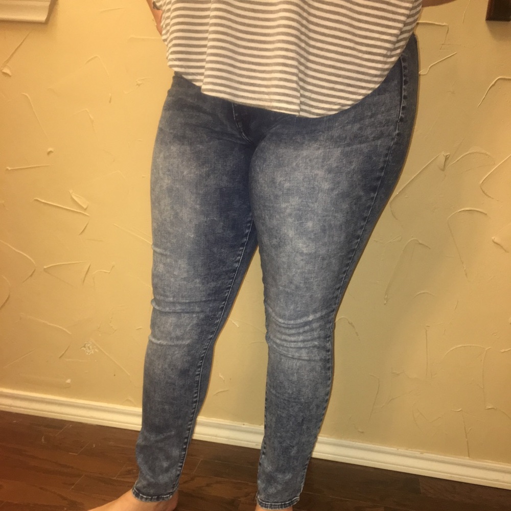 Charlotte Russe acid wash jeans